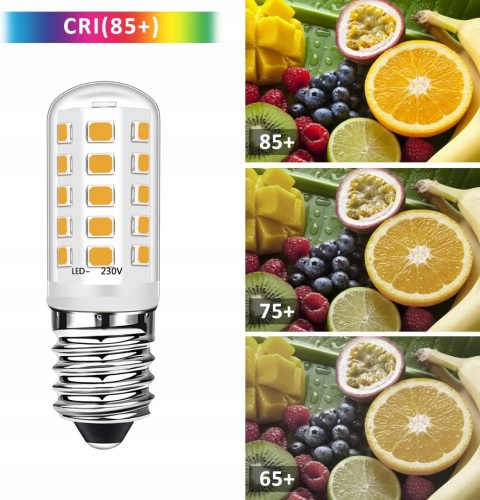 ŻARÓWKA LED E14 ZESTAW 4 SZTUK 3W 2700K ciepła biel niemrugająca